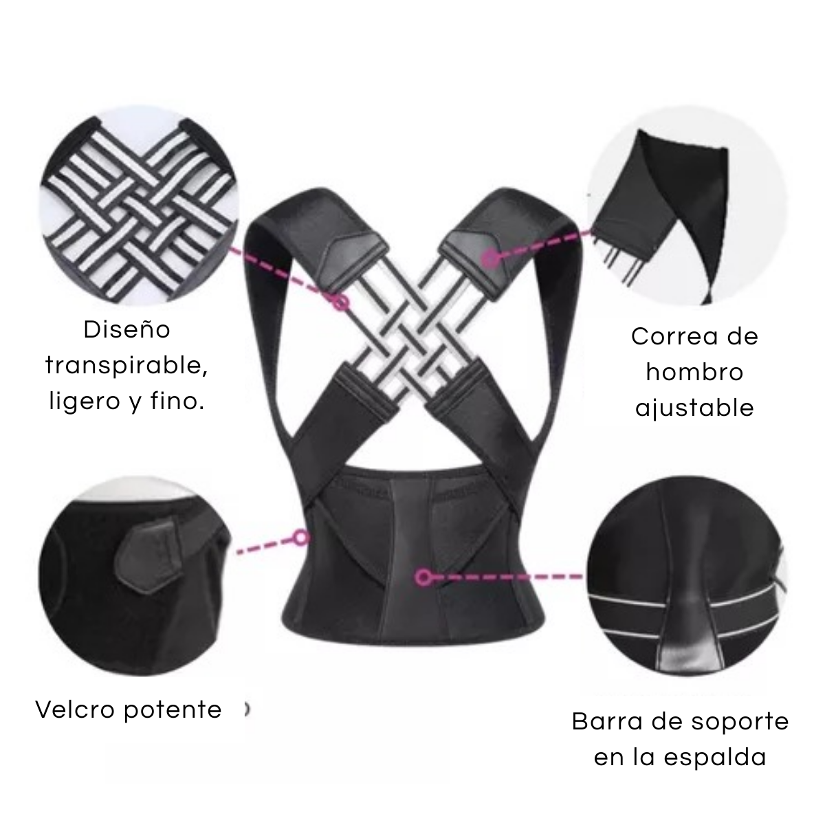 ErgoCorrect® - Adiós al dolor y a la joroba desde el primer uso: consigue postura erguida y cintura definida al instante.