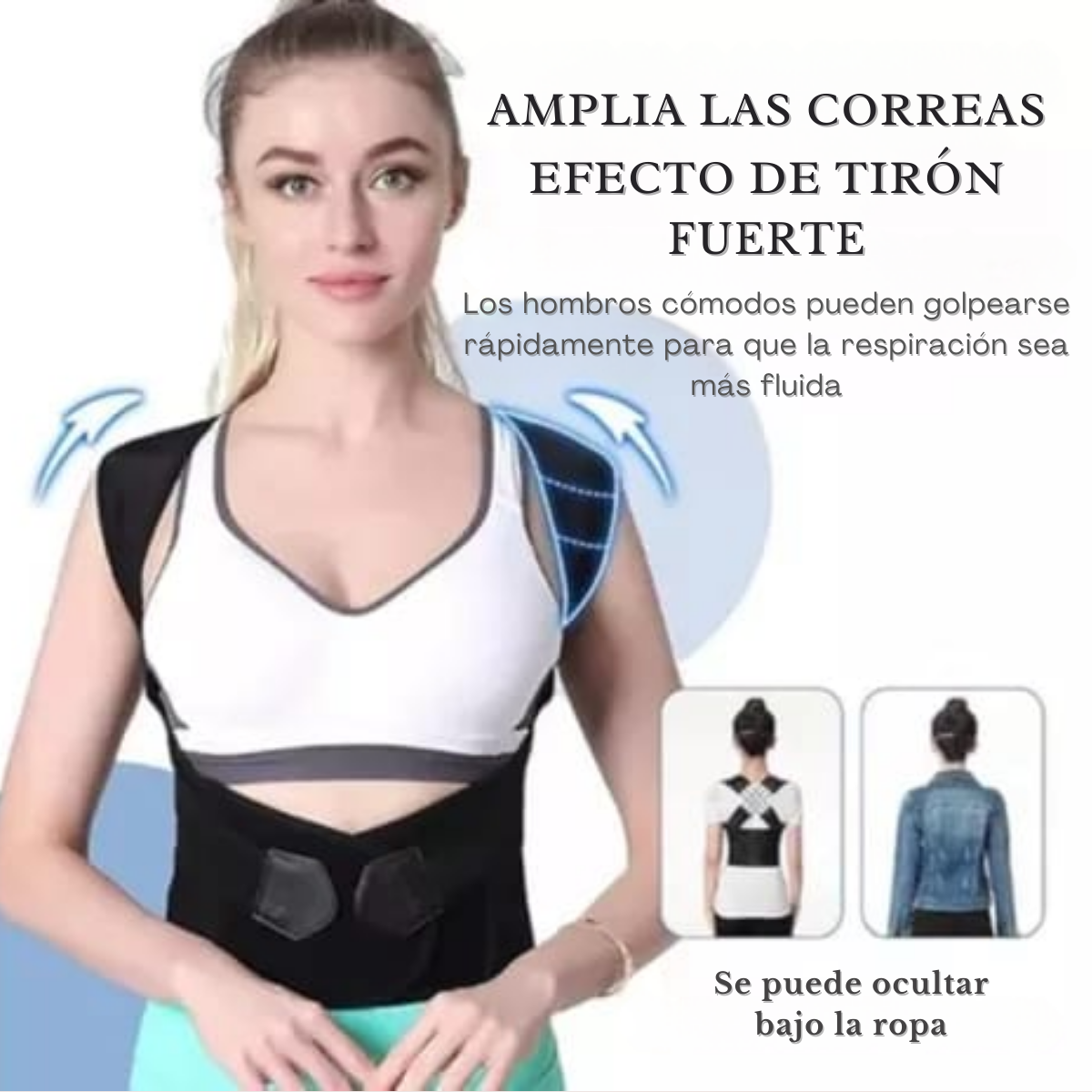 ErgoCorrect® - Adiós al dolor y a la joroba desde el primer uso: consigue postura erguida y cintura definida al instante.