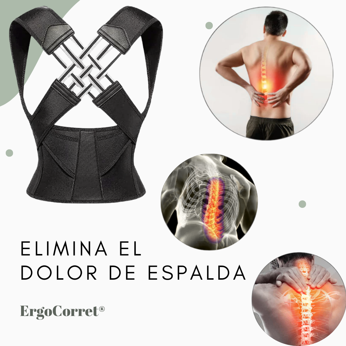ErgoCorrect® - Adiós al dolor y a la joroba desde el primer uso: consigue postura erguida y cintura definida al instante.