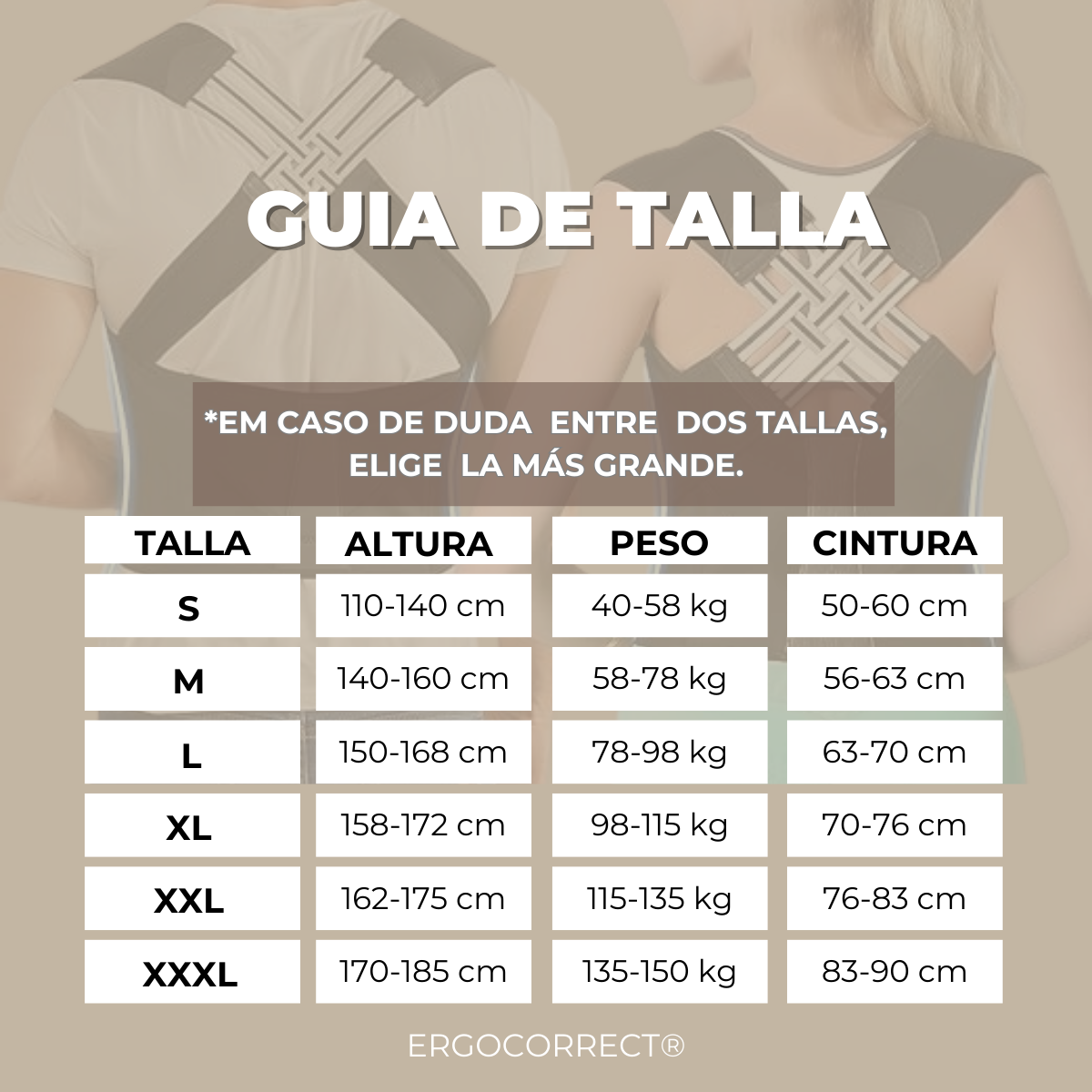 ErgoCorrect® - Adiós al dolor y a la joroba desde el primer uso: consigue postura erguida y cintura definida al instante.
